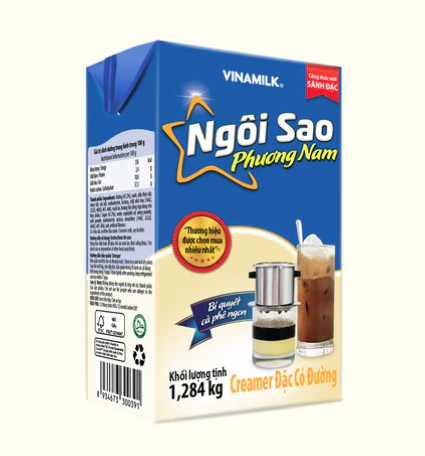Sữa đặc Ngôi Sao Phương Nam xanh biển 1284g