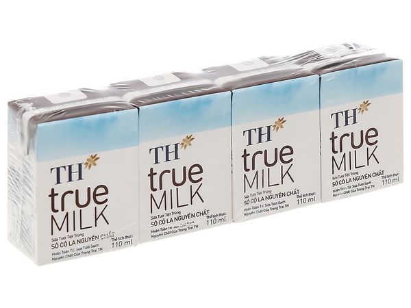 Sữa tươi tiệt trùng TH socola 4x110ml