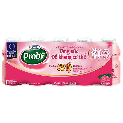 Sữa chua uống Probi hương dâu 5x65ml