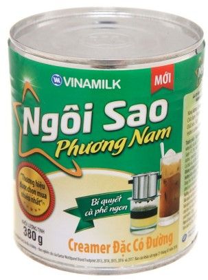 Sữa đặc có đường Ngôi Sao Phương Nam xanh lon 380g