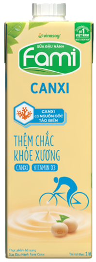 Sữa đậu nành Fami canxi hộp 1L
