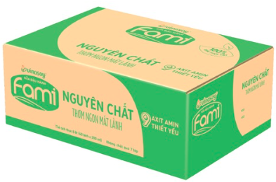 Sữa đậu nành Fami nguyên chất bịch 40x200ml