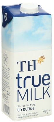 Sữa Tươi tiệt trùng TH có đường hộp 1L
