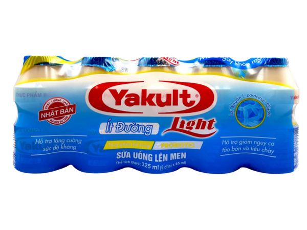 Sữa uống lên men ít đường Yakult 5x65ml
