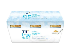 Sữa chua ăn cốm nếp giòn TH 3x110g