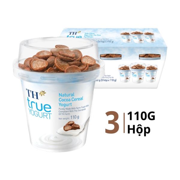 Sữa chua ăn ngũ cốc ca cao TH 3x110g