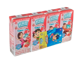 Sữa chua uống Kun dâu thạch 4x170ml