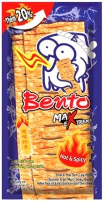 Snack hải sản cay nồng Bento cay 18g+4g
