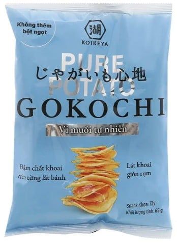 Snack khoai tây Gokochi vị muối tự nhiên 65g