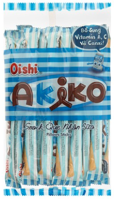 Snack Oishi Akiko que nhân sữa 140g