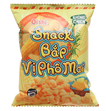 Snack Oishi bắp phô mai 68g