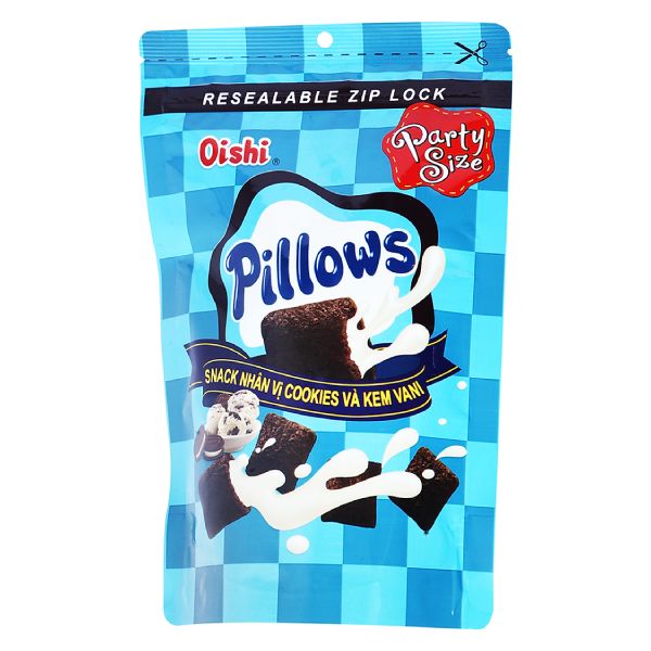 Snack Oishi nhân cookie kem vani 85g