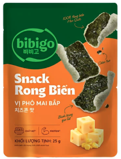 Snack rong biển CJ phô mai bắp 25g