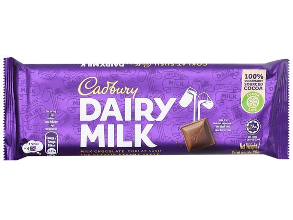 Socola Cadbury dairy milk 90g