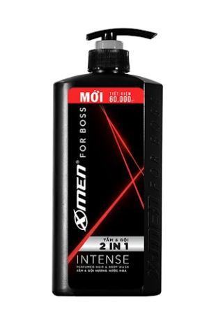 Sữa tắm gội Xmen 2in1 Boss Intense 650g