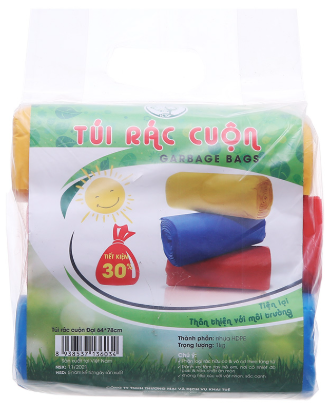 Túi rác cuộn đại 64x78cm