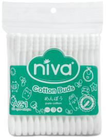 Tăm bông túi zipper người lớn 60 que nhựa AZ1