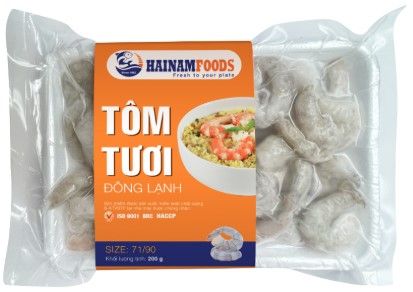 Tôm thẻ thịt tươi đông lạnh 200g