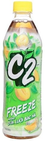 Trà đen C2 hương dưa lưới bạc hà 455ml