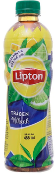 Trà đen Lipton chanh pet 455ml