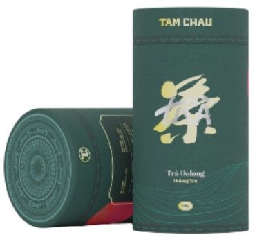 Trà Olong lon giấy xanh Tâm Châu 100g