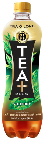 Trà Olong xanh tea plus 450ml