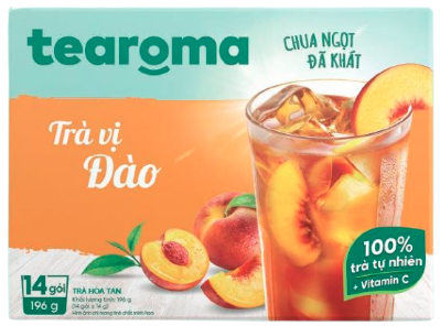 Trà Tearoma đào hòa tan 14x14g