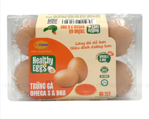 Trứng gà Omega3&DHA 6 trứng/hộp