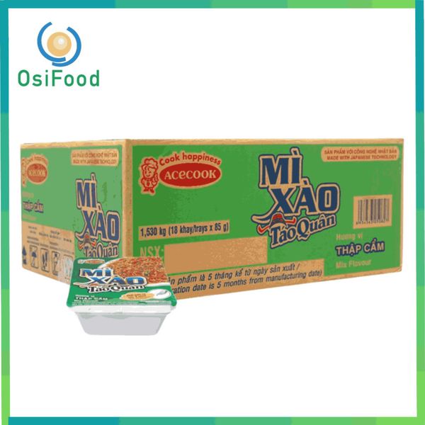 Mì  Xào Táo Quân Thập Cẩm 85Gr (18 Tô)_Thùng