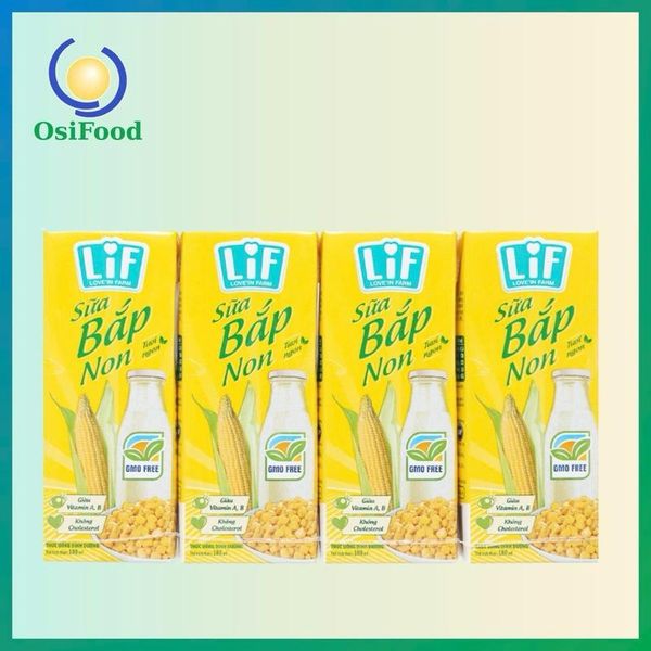 Sữa bắp non LiF hộp 180ml lốc/4hộp