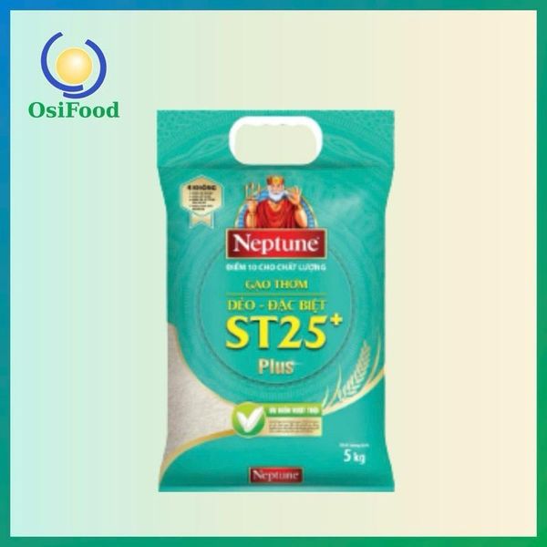 Gạo thơm dẻo đặc biệt Neptune ST25 pluss 5kg