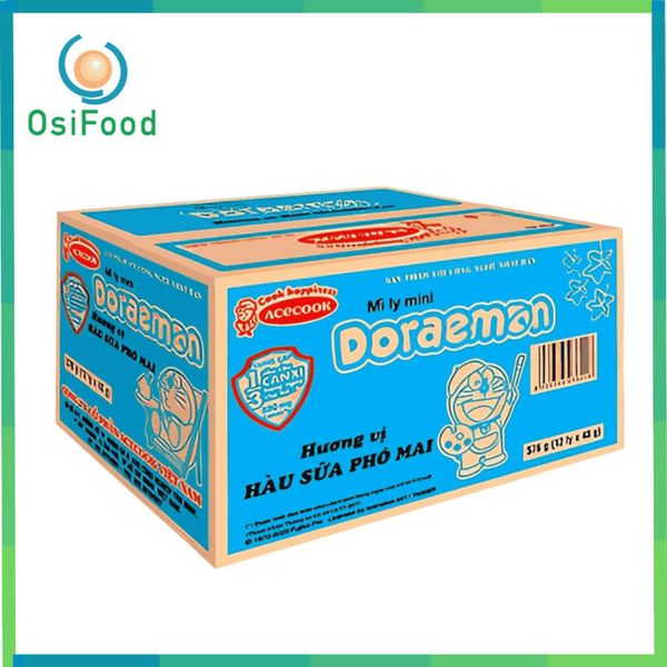 Mì Mini Doraemon Hàu Sữa Phô Mai 48Gr (12 LY)_Thùng