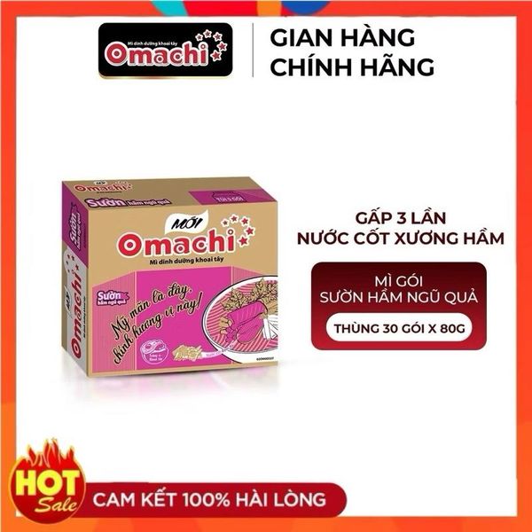 ￼Mì Omachi Sườn Hầm Ngũ Quả Gói x 80g
