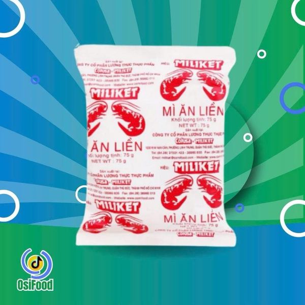 ￼Mì giấy 2 tôm Satế hành Vị Hương 70g/ gói - OsiFood điểm đến mỗi ngày