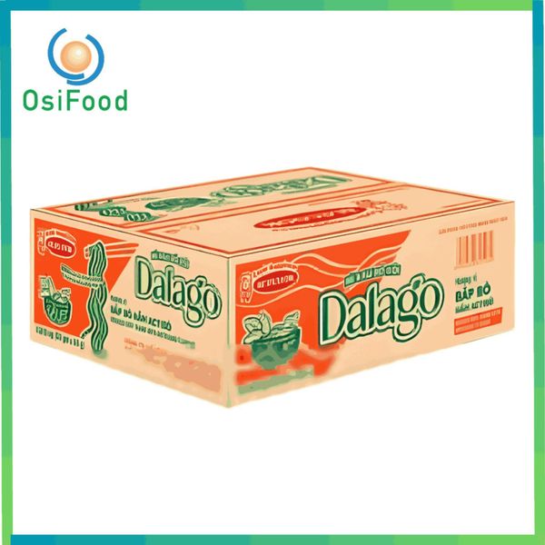 Mì Rau Bó Xôi DALAGO Hương Vị Bắp Bò Hầm Actiso (24 Gói)_Thùng