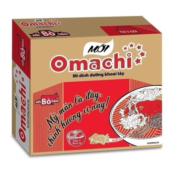￼Mì Omachi Xốt Bò Hầm Gói Gói x 80g