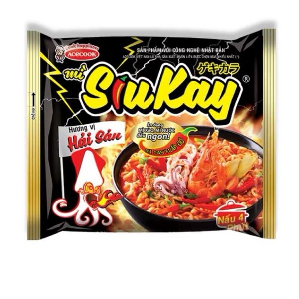 ￼mì Siukay vị bò và vị Hải sản gói x125g Vị Thơm Ngon Hàng Việt Nam Chất Lượng Cao