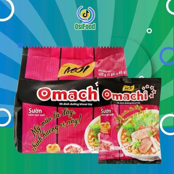 ￼Mì Omachi Sườn Hầm Ngũ Quả Gói x 80g