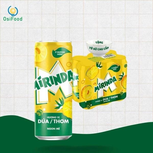 NNGK Mirinda 320ml dứa - lon