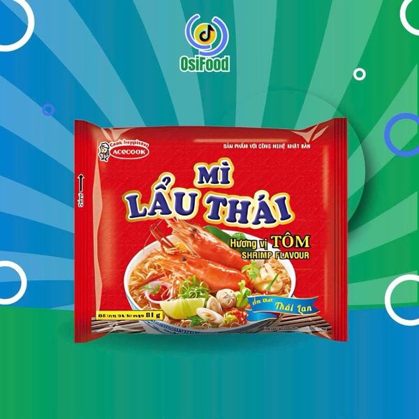 Mì Lẩu Thái Tôm Chua Cay Gói 80gr