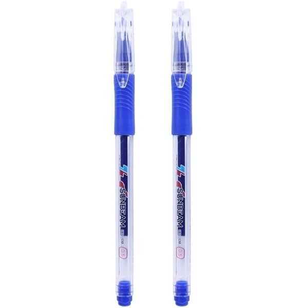 Vỉ bút Gel 08 xanh 2 cây