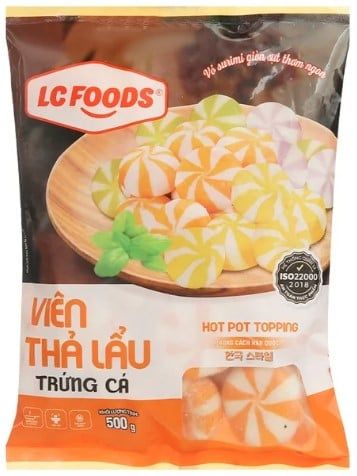 Viên thả lẩu trứng cá LC 500g