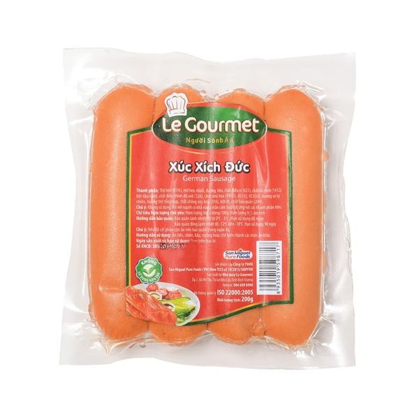 Xúc xích Legourmet 10cm túi 200Gr