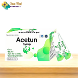  Siro ho bổ phế tiêu đờm Syrup Acetun chai 100ml, Hộp 20 ống x 10ml, Hộp 20 gói x 5ml 