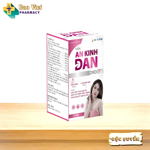  An Kinh Đan Dmexpharm Hộp 30 viên Hỗ trợ điều hòa kinh nguyệt 