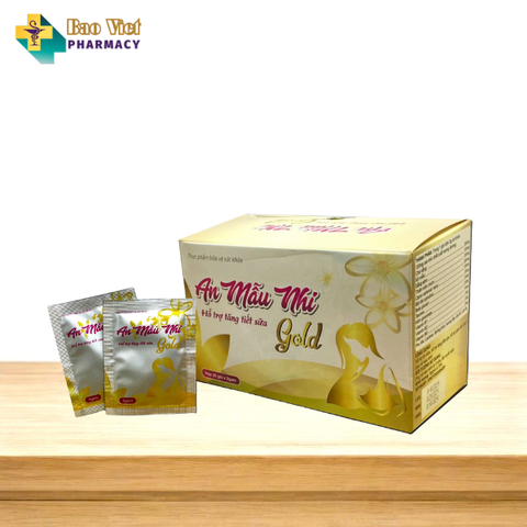  Cốm lợi sữa An Mẫu Nhi Gold - Hỗ trợ tăng tiết sữa mẹ, Hộp 20 gói x 3g 