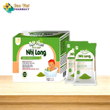  Bột tắm Nhị Long hộp 12 gói 3g và Nước tắm Nhị Long chai 250ml 