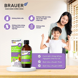  "Brauer" Multivitamin with Iron chai 200ml - bổ sung vitamin tổng hợp và sắt cho trẻ từ 3 tuổi hỗ trợ tăng cường sức khỏe 