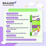  "Brauer" Multivitamin with Iron chai 200ml - bổ sung vitamin tổng hợp và sắt cho trẻ từ 3 tuổi hỗ trợ tăng cường sức khỏe 