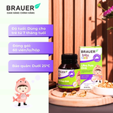  Viên dầu cá Brause Ultra Pure DHA - bổ sung DHA giúp hỗ trợ phát triển não bộ và sức khỏe mắt cho trẻ hộp 60 viên 
